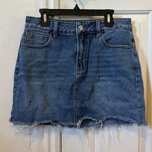 Blue denim skirt from Pacsun